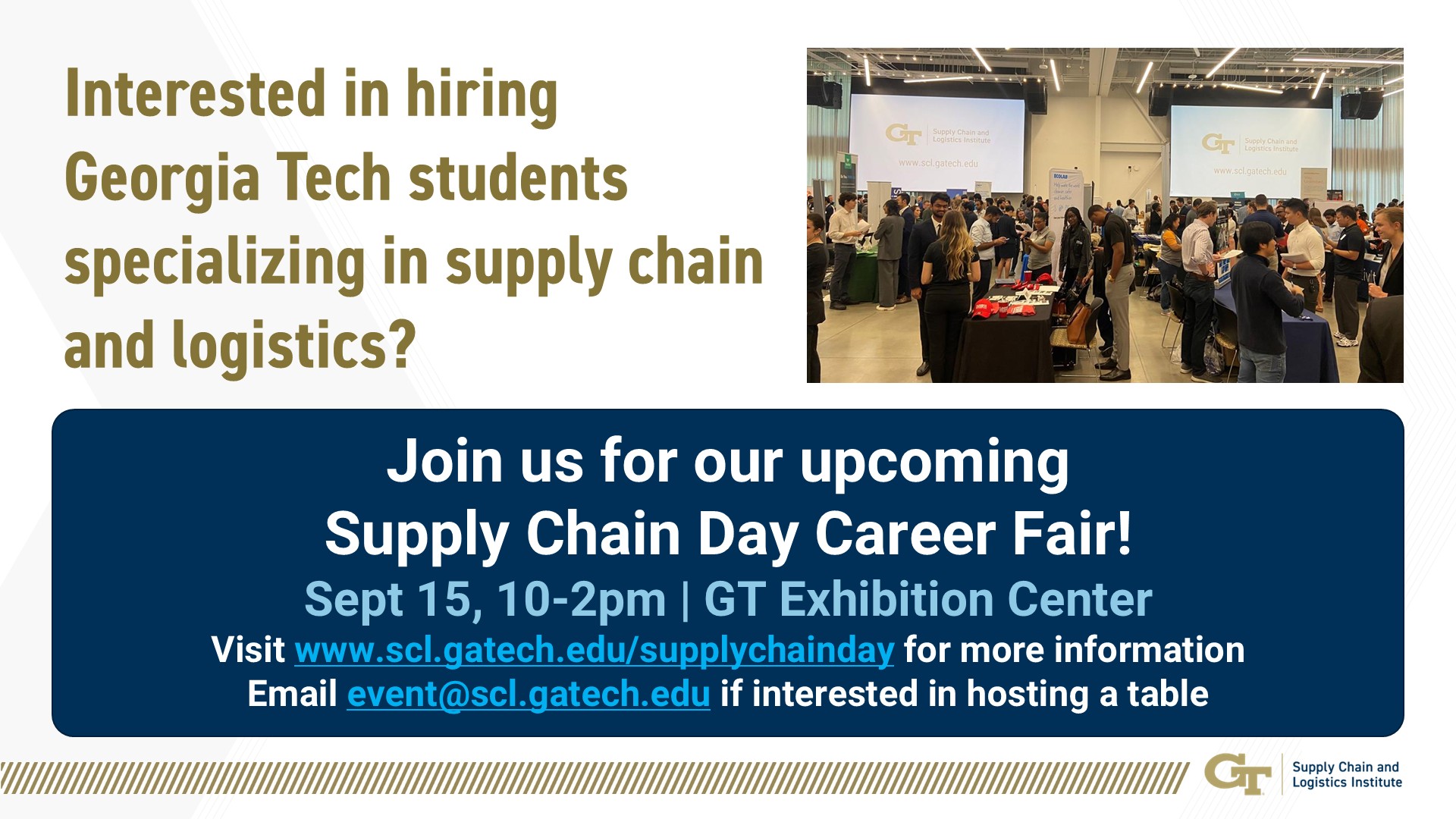 On Campus Supply Chain Day (Sept 15, 2025 | 9:30-1pm ET)