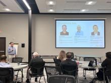 Chris Gaffney speaking to GEMS-3 and GRACE Workshop participants in Macon, GA